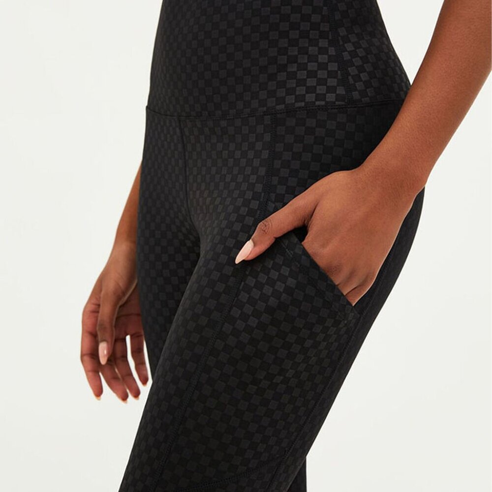 Beach Riot Active Checkerboard Summer 7/8 Pocket Leggings